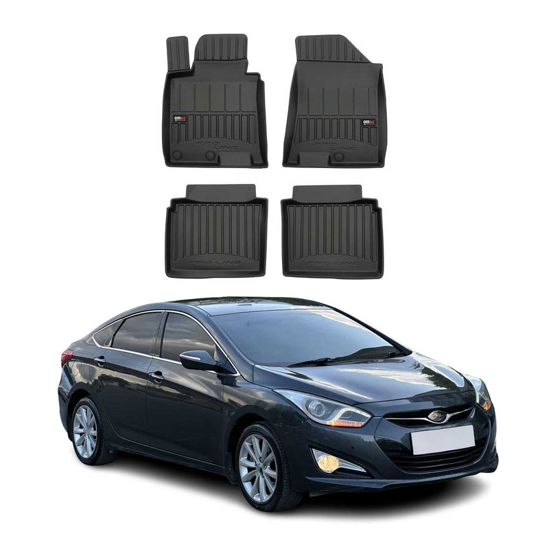 OMAC Gummi Fußmatten für Hyundai i40 2014-2019 Premium TPE Automatten Schwarz 4x