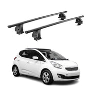 Stahl Dachträger für Kia Venga 2010-2019 TÜV Abschließbar 75 kg 2tlg Schwarz