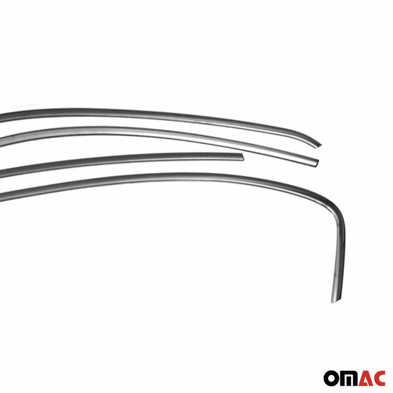 Fensterleisten Zierleisten für Fiat Tipo 2015-2025 Edelstahl Dunkel 4tlg