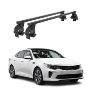 Menabo Dachträger Grundtäger für Kia Optima 2015-2020 50kg Stahl Schwarz 2 tlg
