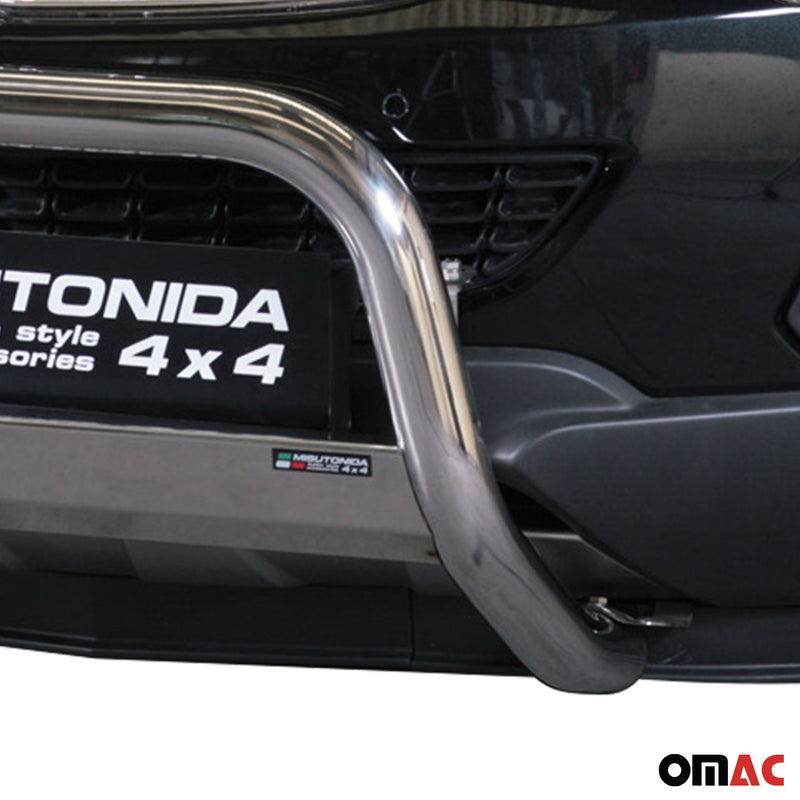 Frontbügel Frontschutzbügel für Opel Antara 2011-2015 ø63mm Stahl Silber Schutz