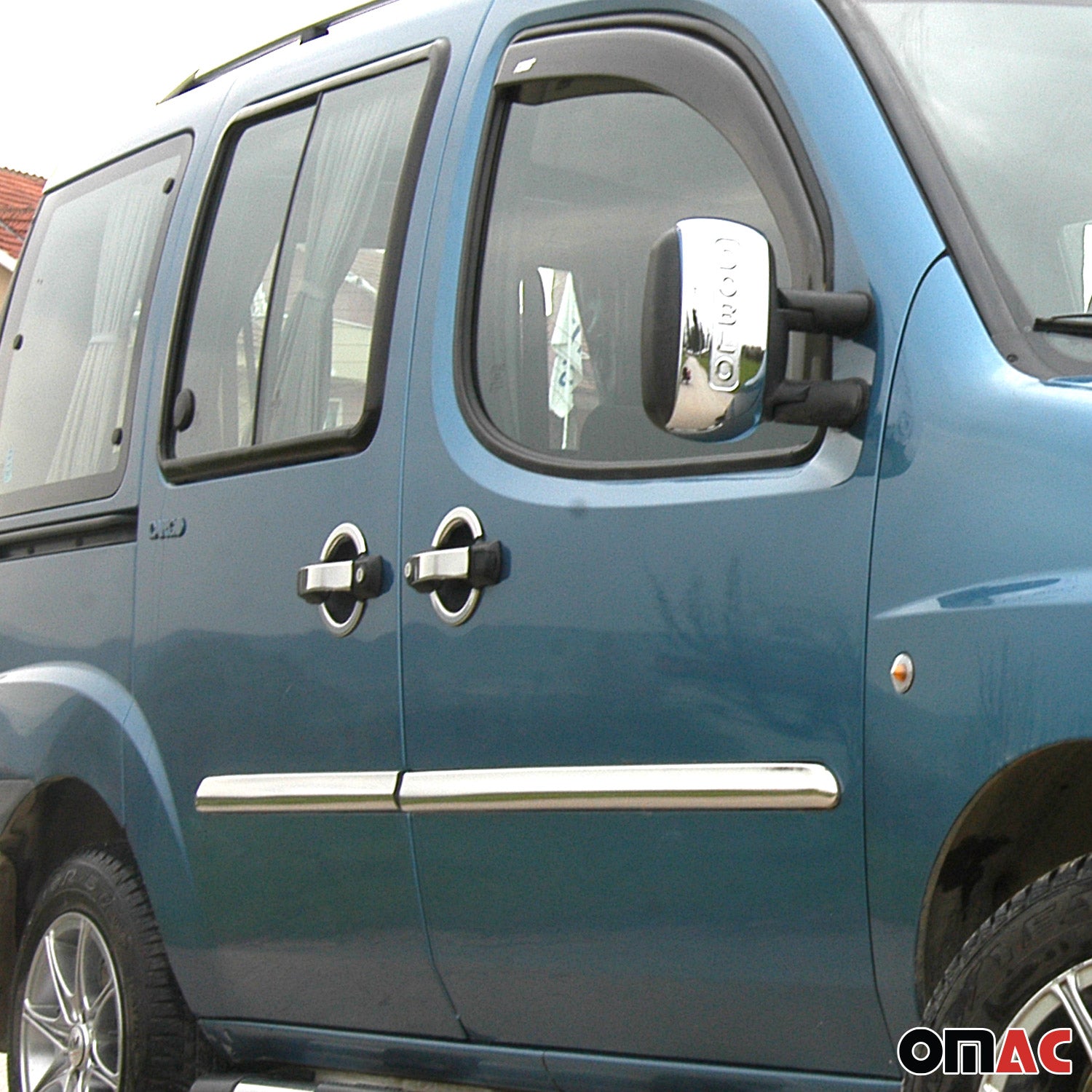 Chrom Türgriff Blende für Fiat Doblo 2000-2010 5-Tür Edelstahl 15x