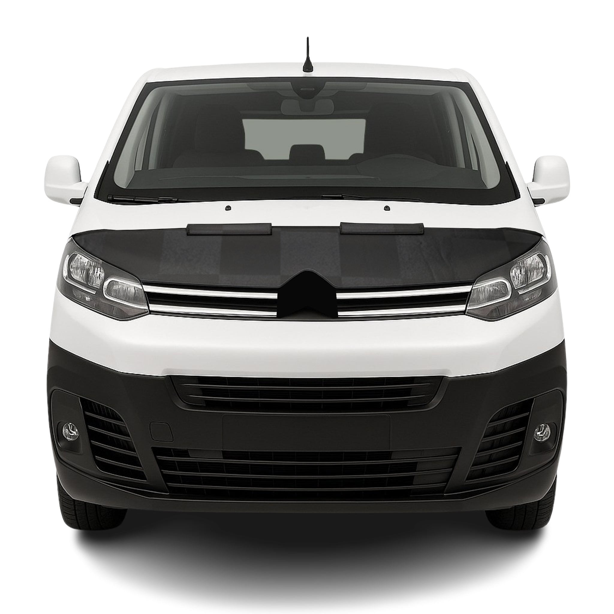 Haubenbra Steinschlagschutz Bonnet Bra für Toyota Proace 2016-2026 Kariert Halb