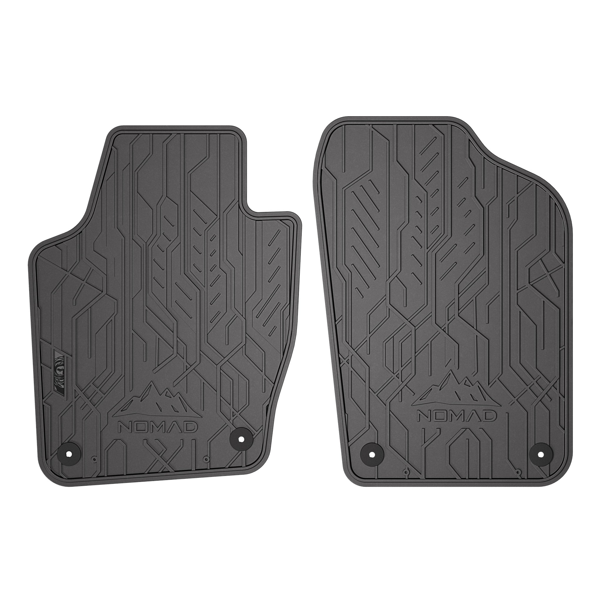 Fußmatten Gummimatten Antirutsch für VW Polo V 2009-2017 Gummi Schwarz 2 tlg