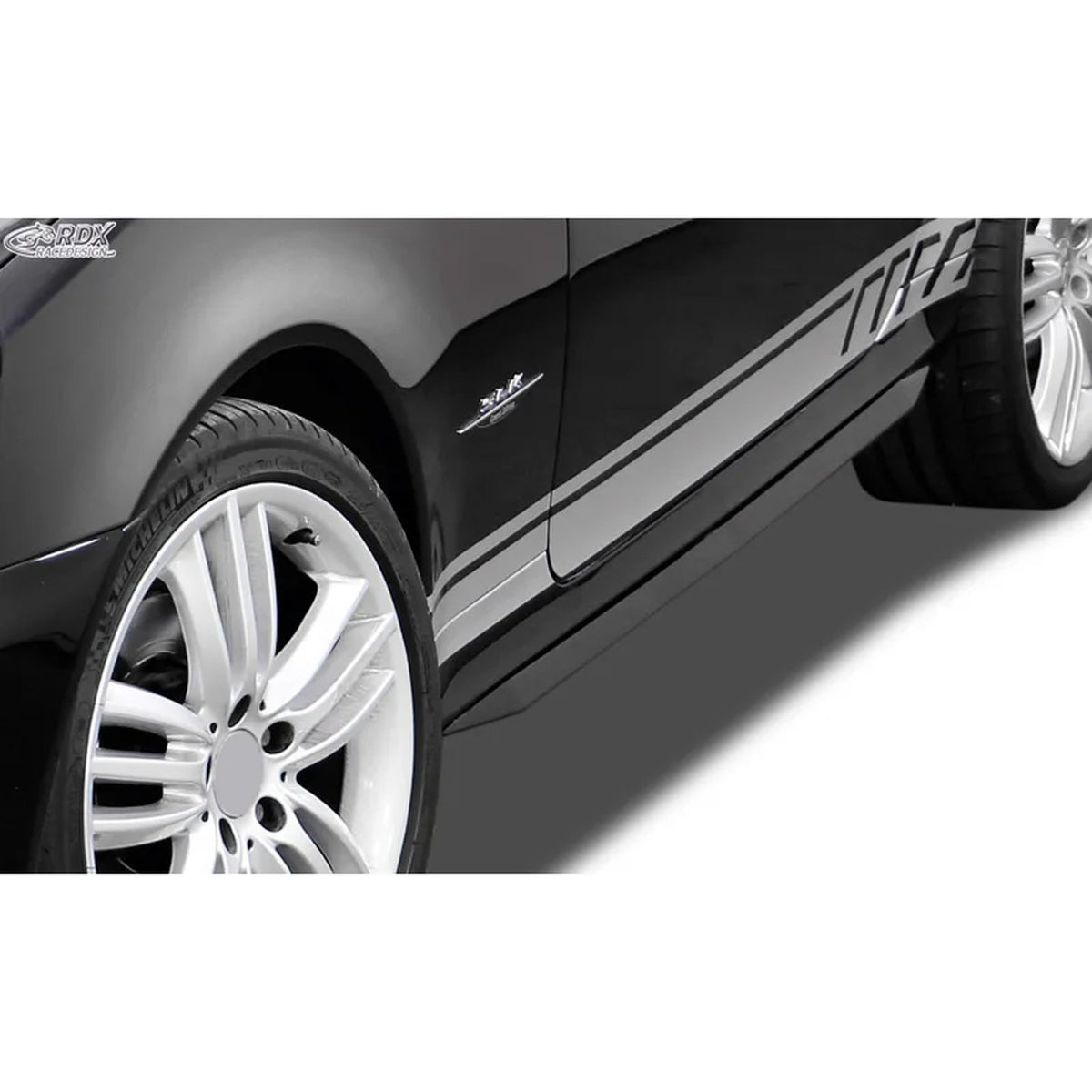 RDX Seitenschweller 'Slim' für Mercedes SLK R171 ABS Schwarz 2er-Set TÜV