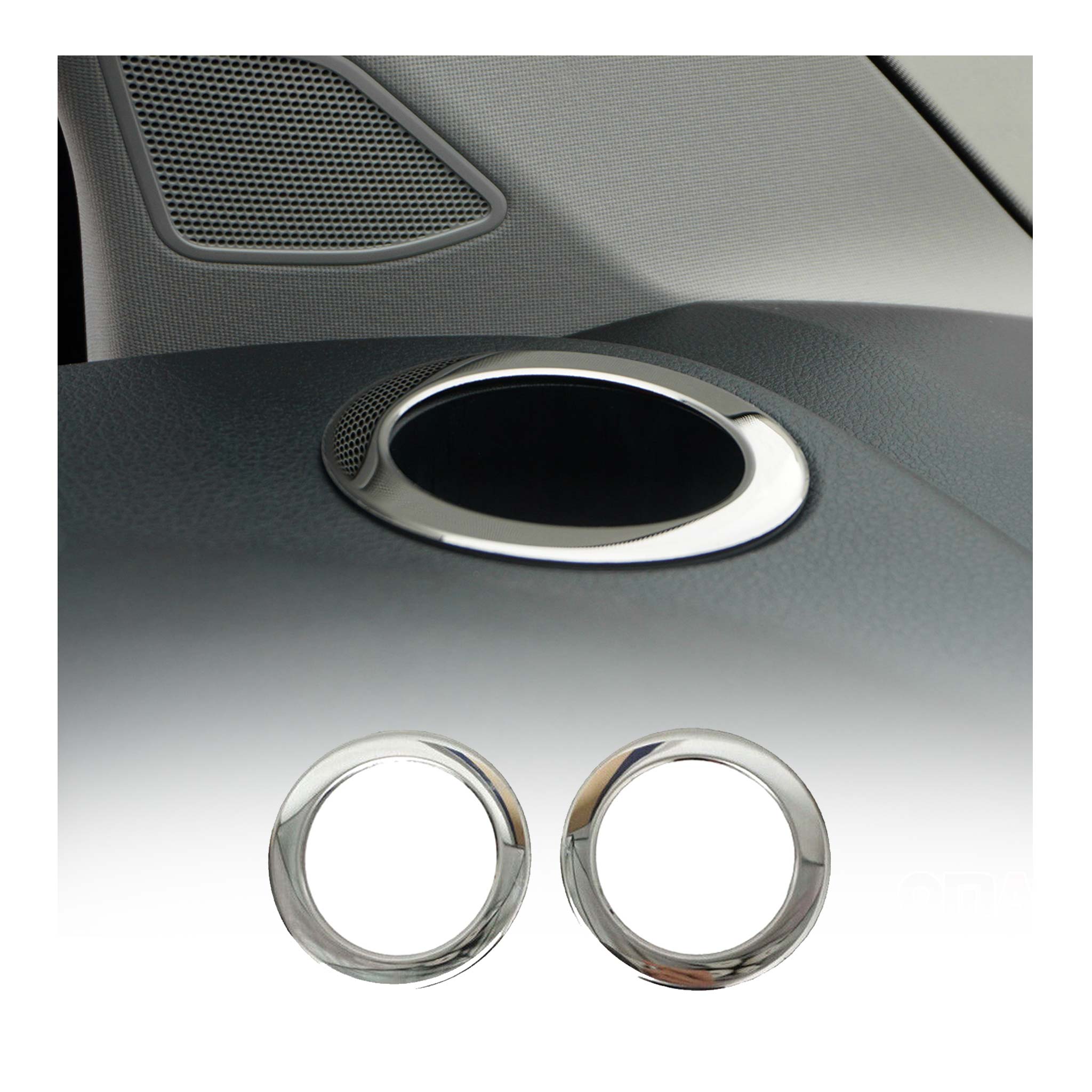 Getränkehalter Rahmen Cupholder für VW T6 T6.1 Transporter 2015-24 Chrom 2x