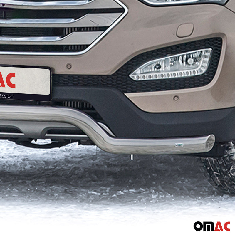 Frontbügel Frontschutzbügel Schutz für Hyundai Santa Fe 2012-2018 ABE Silber