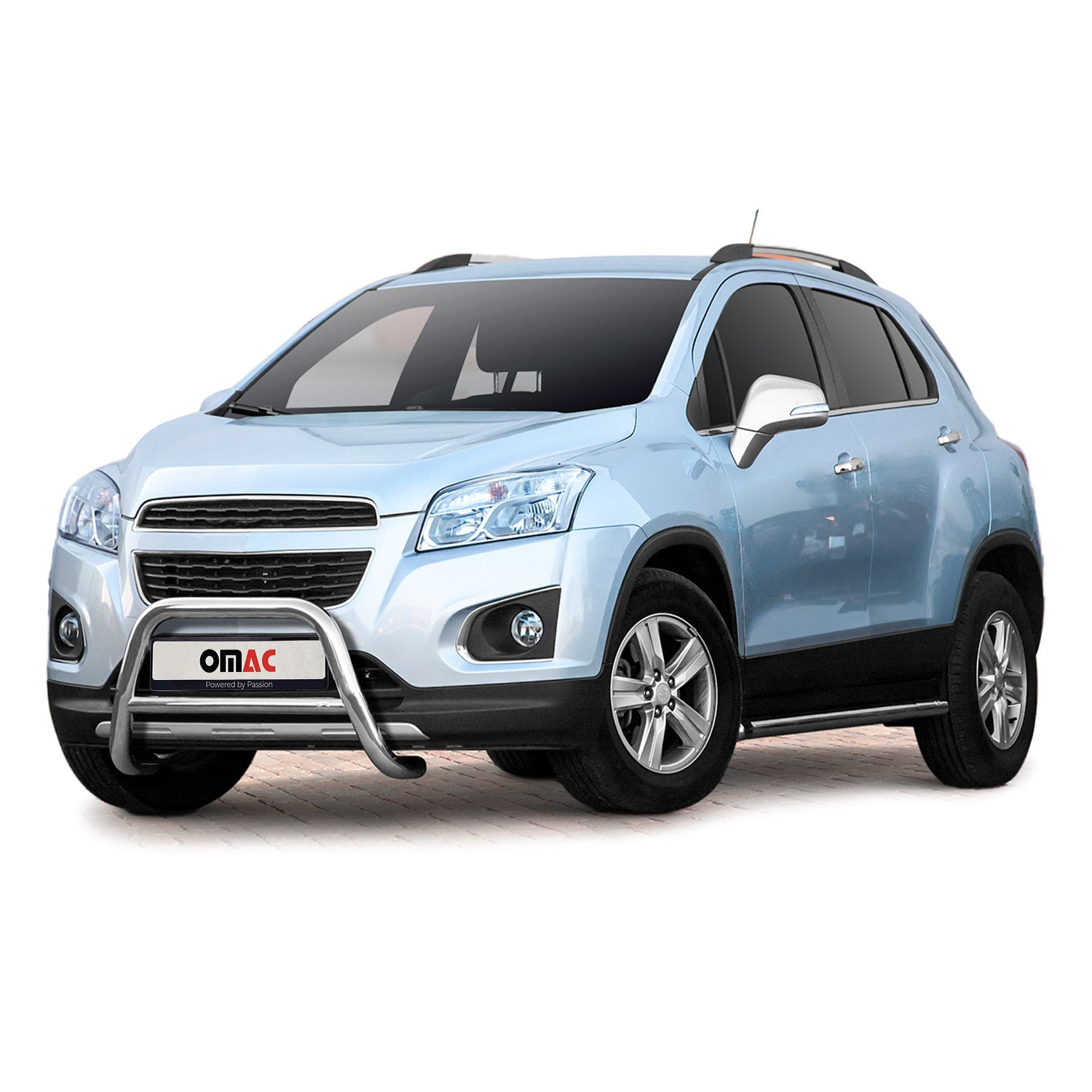Frontbügel Frontschutzbügel für Chevrolet Trax 2013-2021 mit ABE Stahl Silber