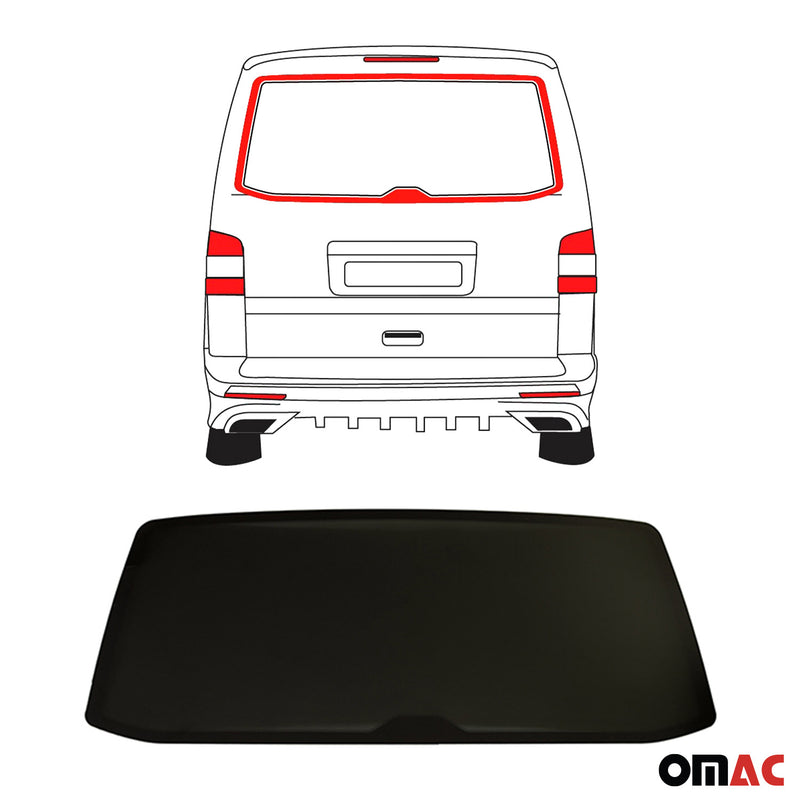 Heckscheibe Heckklappenfenster für VW T5 2003-2015 L1 L2 Hinten Auto Schwarz