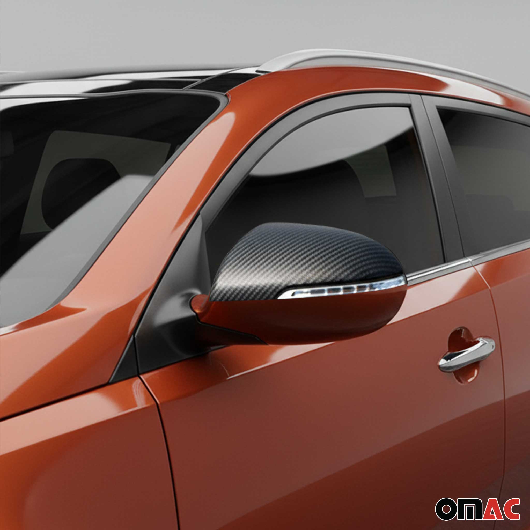 Spiegelkappen Spiegelabdeckung für Kia Sportage 2010-2015 Kohlefaser Schwarz