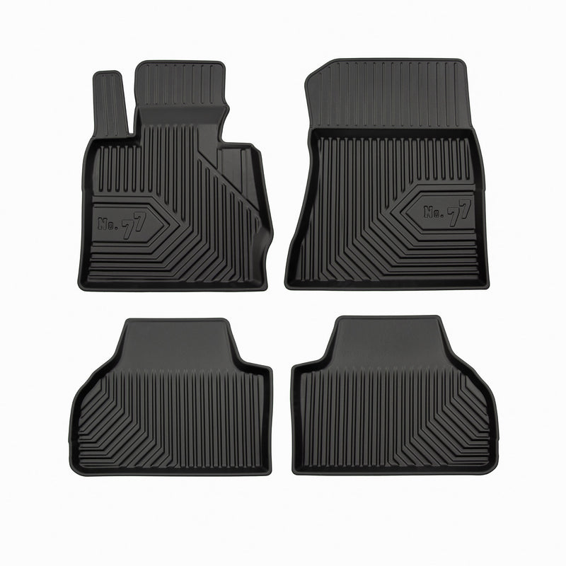 Fußmatten Gummimatten No.77 für BMW X4 F26 2014-2018 TPE Gummi Schwarz 4 Teile