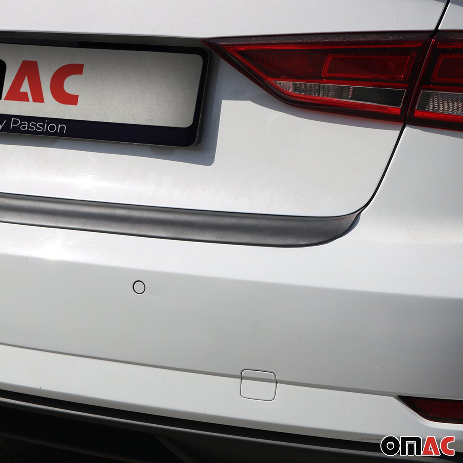 Ladekantenschutz Stoßstange für Audi A3 8V Limo 2017-2020 FL Acryl matt schwarz