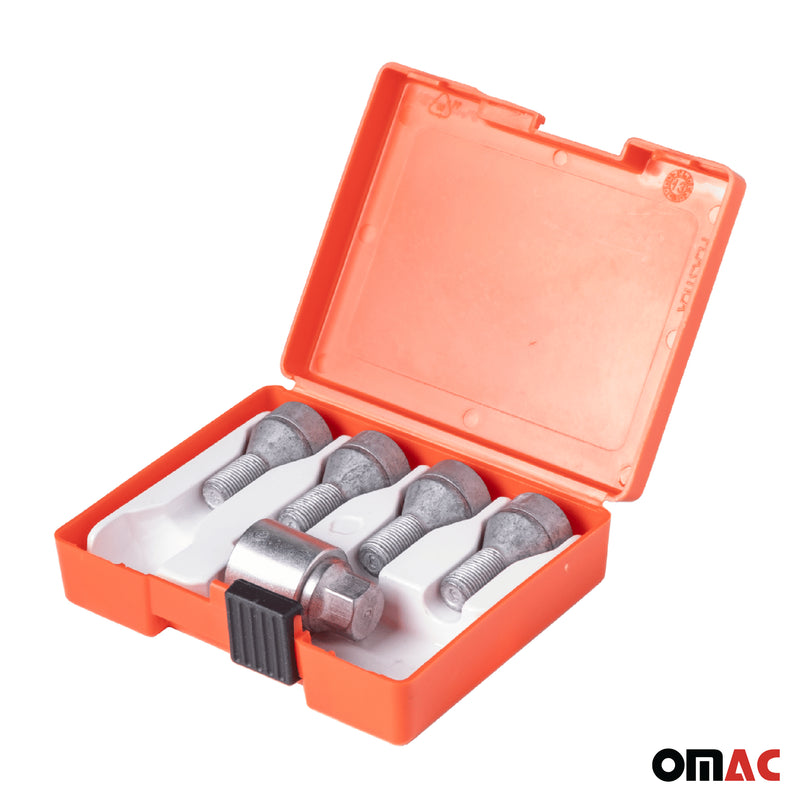 Radschloss Radschrauben Satz für BMW 7er bis 2002 Felgenschloss Silber M12X1.5