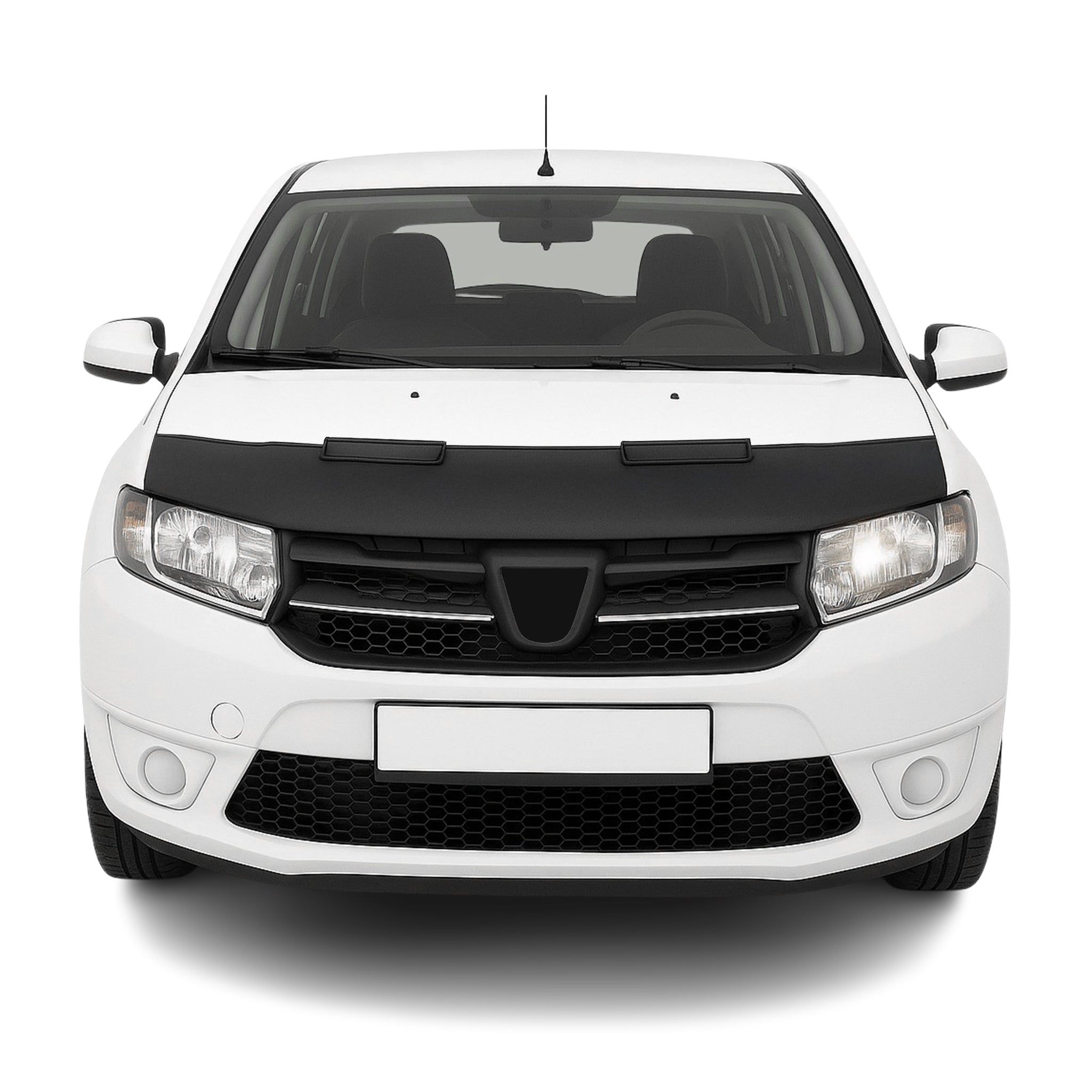 Haubenbra Steinschlagschutz Bonnet Bra für Dacia Sandero 2008-2012 Schwarz Halb