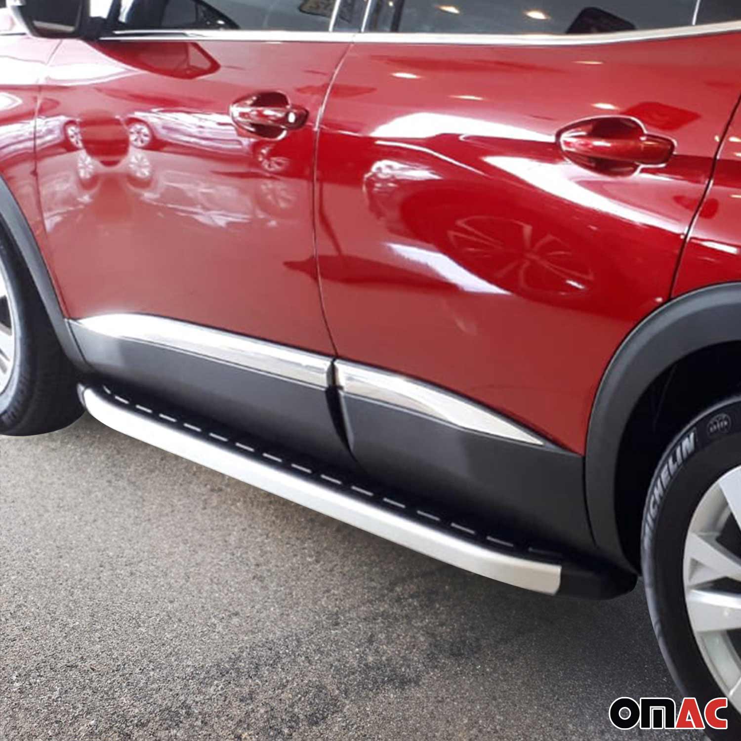 Seitentürleiste Türschutzleiste für Peugeot 3008 Active P84 2016-2024 Chrom 4x
