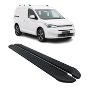 Trittbretter Seitenschweller für VW Caddy Maxi 2020-2026 L2 Aluminium Schwarz