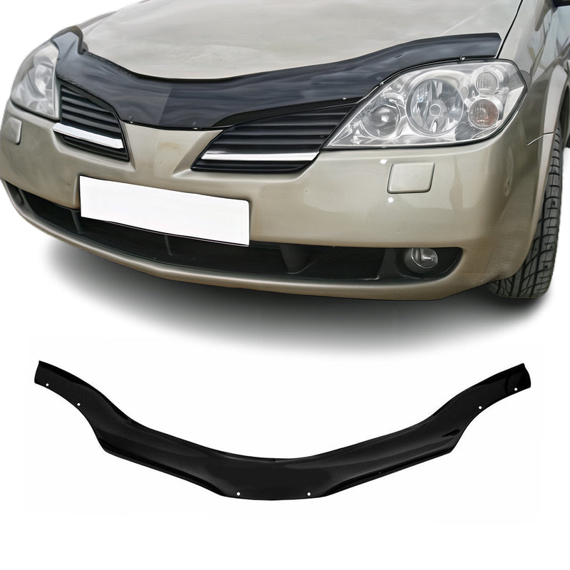 Motorhaube Deflektor Insektenschutz für Nissan Primera 2001-2008 Dunkel