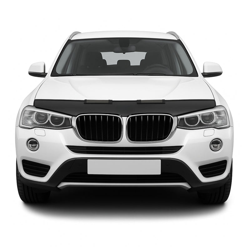 Haubenbra Steinschlagschutz Bonnet Bra für BMW X3 F25 2010-2017 Schwarz Halb