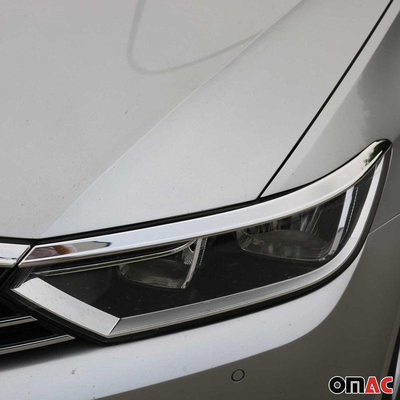 Scheinwerfer Leisten Scheinwerferblende für VW Passat B8.5 2019-2021 Chrom 3x