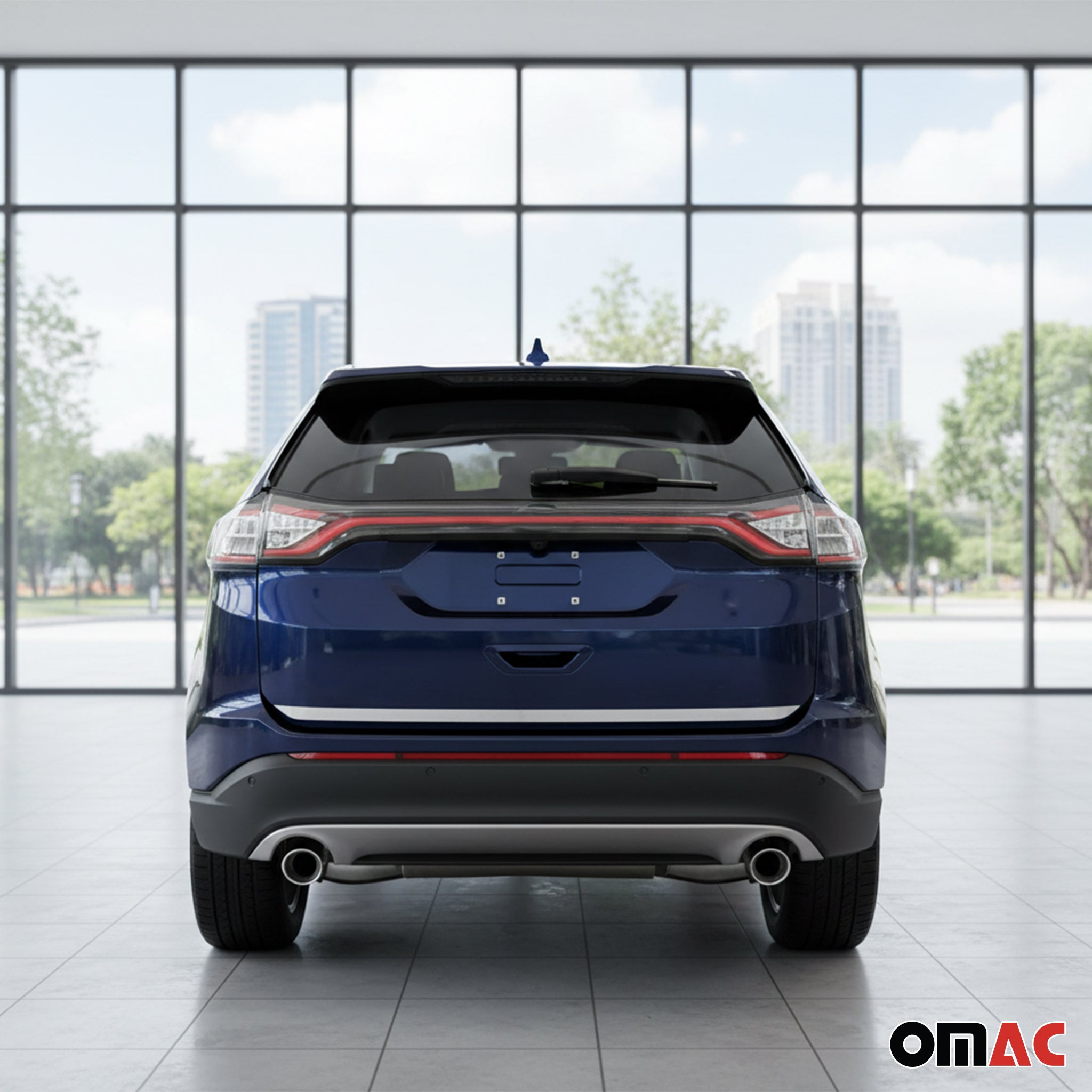 Kofferraumleiste Heckklappe Leiste für Ford Edge 2015-2018 Edelstahl Chrom 1tlg