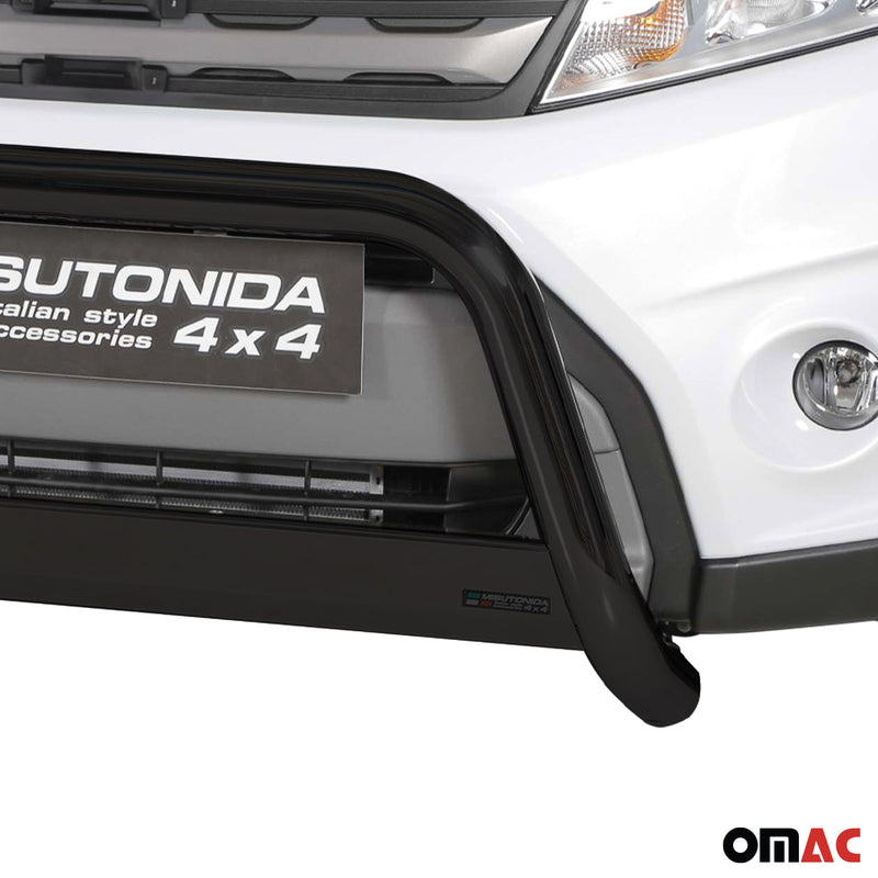 Frontbügel Frontschutzbügel für Suzuki Vitara 2015-2018 ø63mm Edelstahl Schwarz