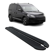 Seitenschweller Trittbretter Schweller für VW Caddy 2020-2024 L1 Kurzer Schwarz