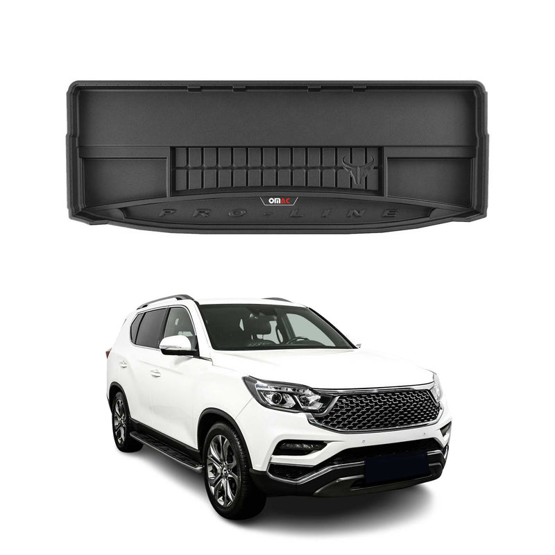 OMAC Gummi Kofferraumwanne für Ssangyong Rexton 2017-2025 TPE Laderaumwanne