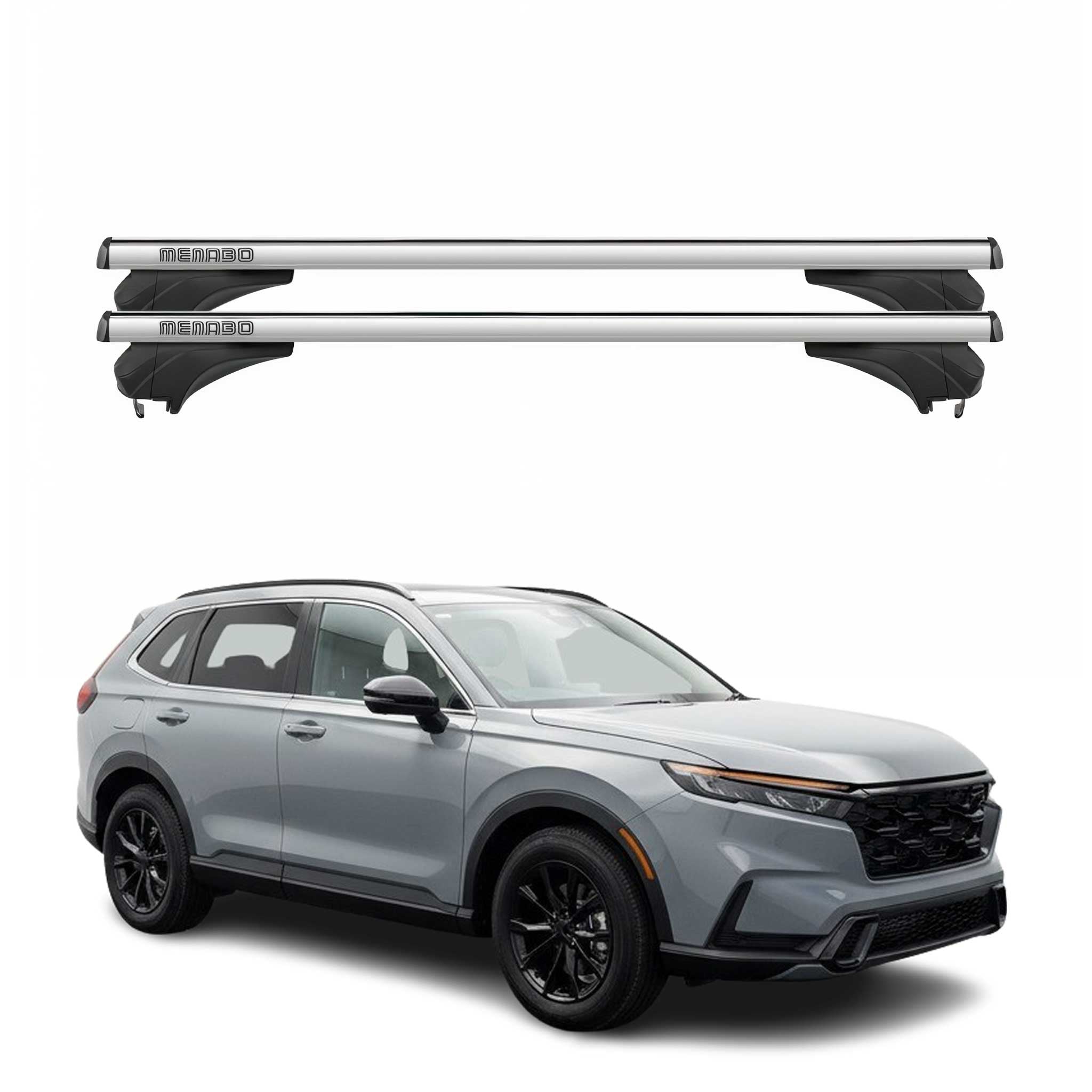 Menabo Dachträger Grundtäger für Honda CR-V VI 2023-2026 Aluminium Silber 2 tlg