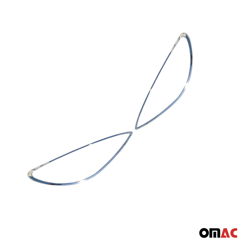 Scheinwerfer Leisten Scheinwerferblende für Peugeot 307 2001-2009 Chrom ABS 2tlg