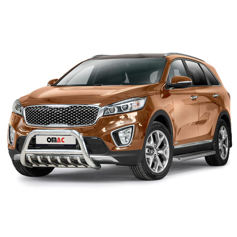 Frontbügel Frontschutzbügel für Kia Sorento 2015-2018 mit ABE Stahl Silber