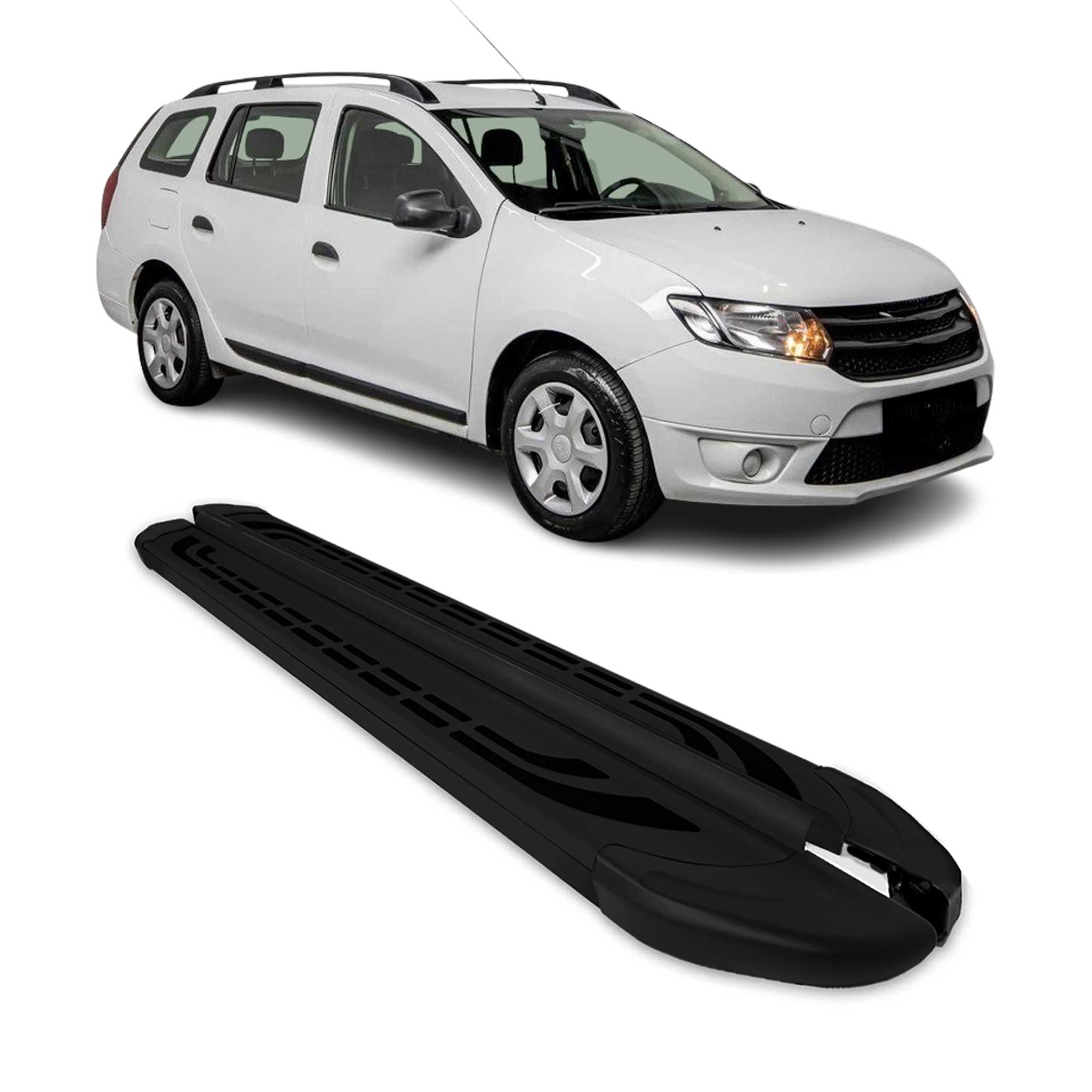 Trittbretter Schweller Seitenbretter für Dacia Logan MCV II 2012-2020 Schwarz