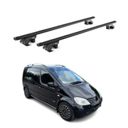 Dachträger für Mercedes Vaneo W414 2002-2005 5 tür 90kg Alu Schwarz 2x ABE