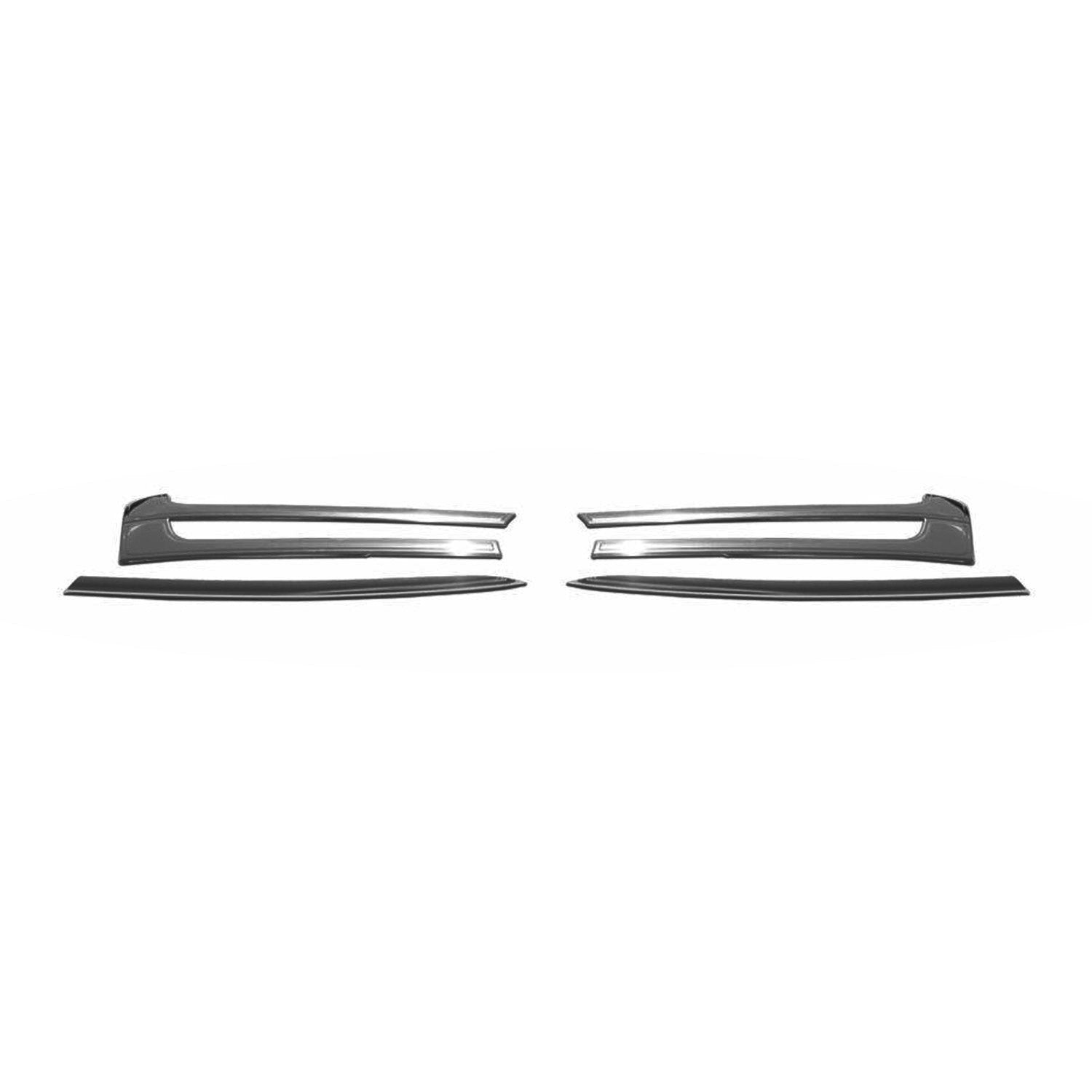 Kühlergrill Leisten Grillleisten für VW T5 2009-2015 Edelstahl Dunkel Chrom 4tlg