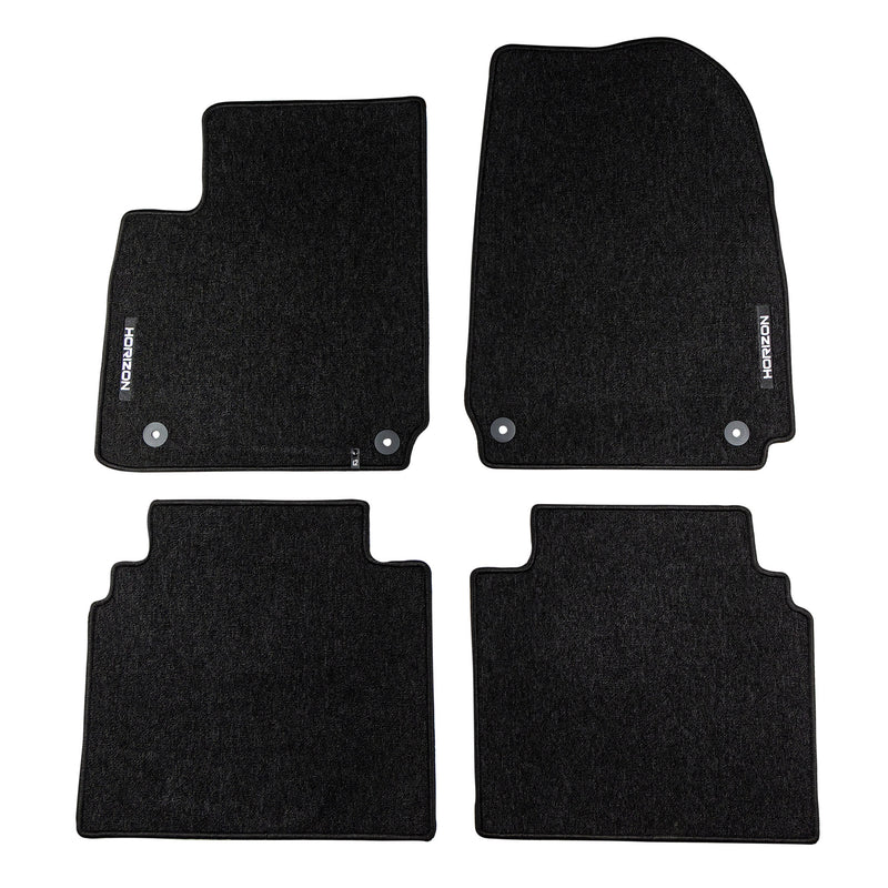 Velours Fußmatten für Hyundai Ioniq 6 2022-2025 Autoteppich Schwarz 4 teile