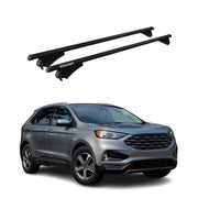 Menabo Dachträger Grundtäger für Ford Edge 2016-2021 75kg Alu Schwarz 2 tlg