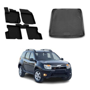 OMAC Fußmatten & Kofferraumwanne Set für Dacia Duster I 2010-2018 4WD