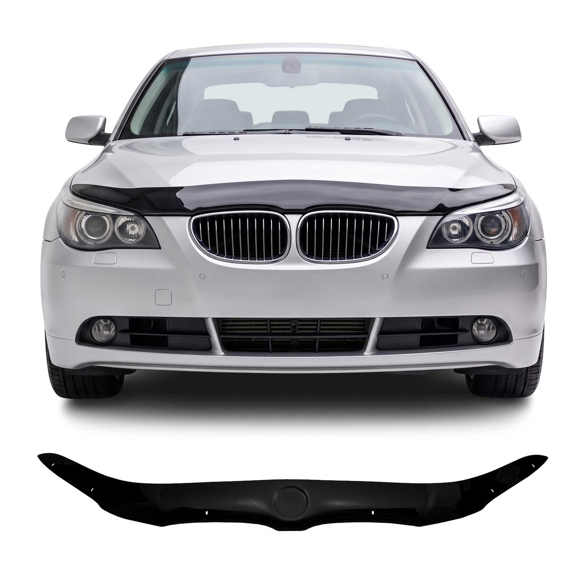 Motorhaube Deflektor für BMW 5er E60 E61 Limo Touring 2003-2010 Schwarz
