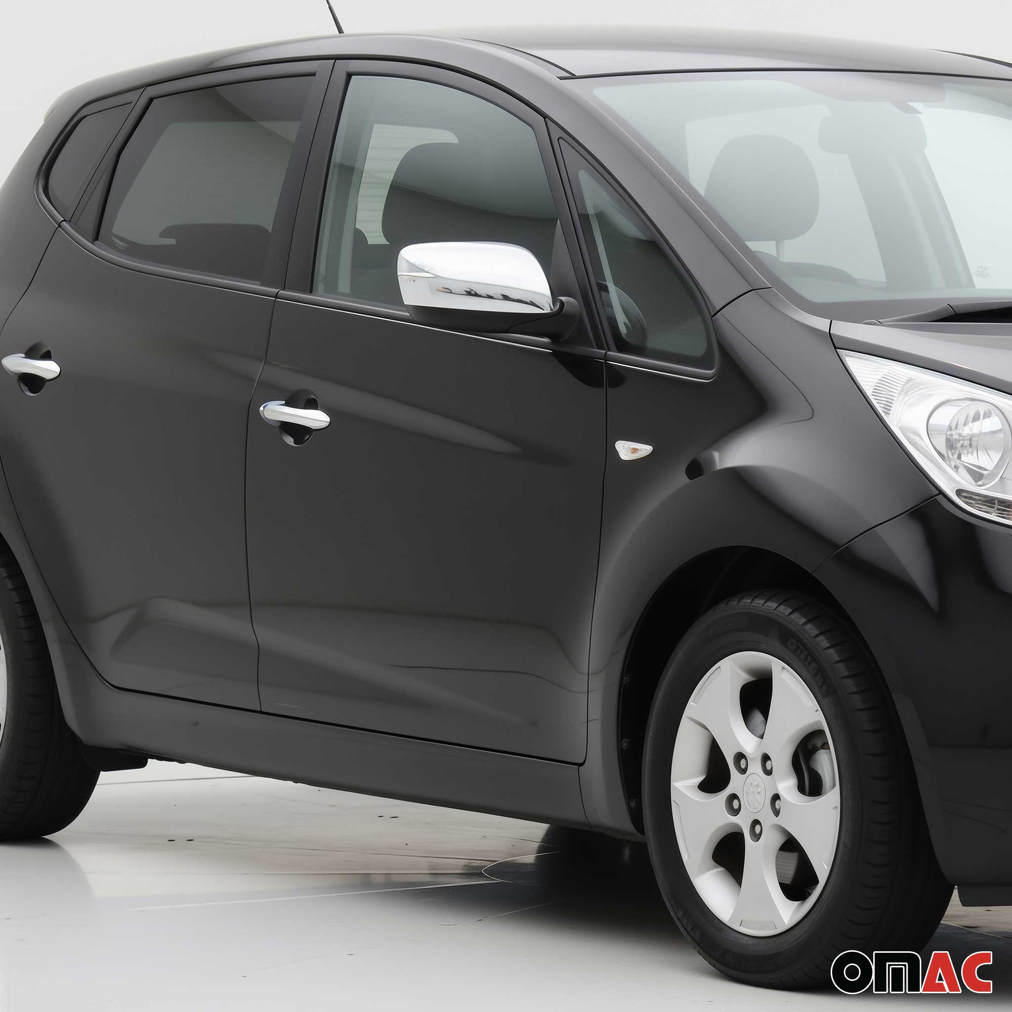 Spiegelkappen Spiegelabdeckung für Kia Venga 2010-2019 Edelstahl Chrom 2tlg