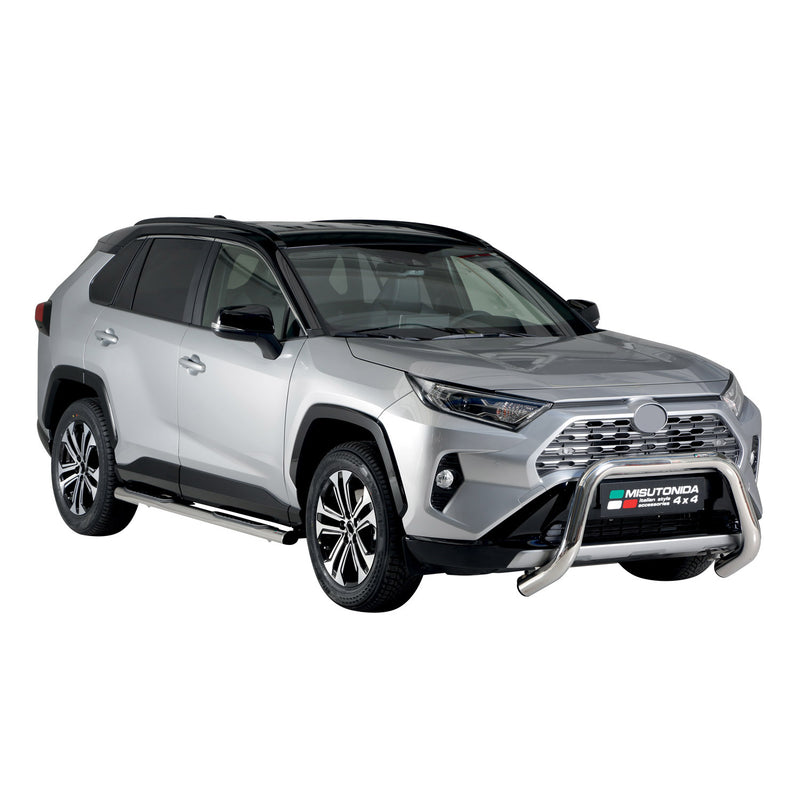 Frontbügel Frontschutzbügel für Toyota RAV4 XA50 2019-2025 Hybrid ø76 Stahl Grau