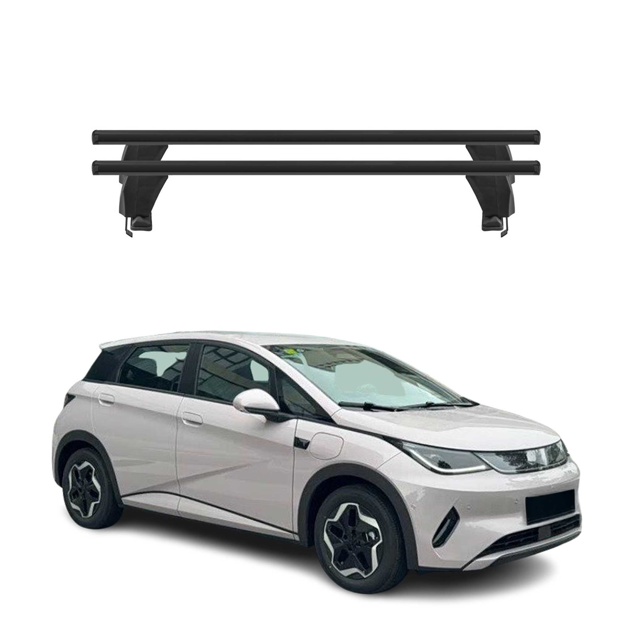 Menabo Dachträger Grundträger für BYD Dolphin 2023-2026 Alu Schwarz 2tlg