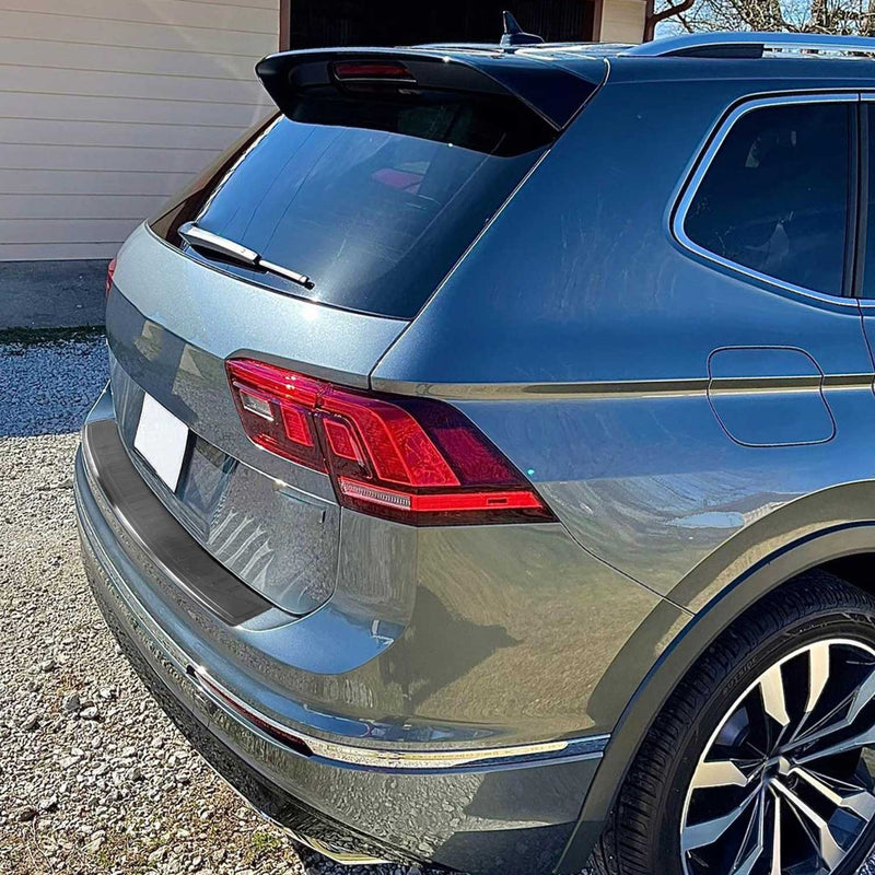 Ladekantenschutz Edelstahl für VW Tiguan II /Allspace 2016-2024 Gebürstet Dunkel