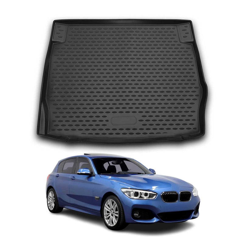 Kofferraummatte Kofferraumwanne für BMW 1er F20 2011-2015 Gummi TPE Schwarz