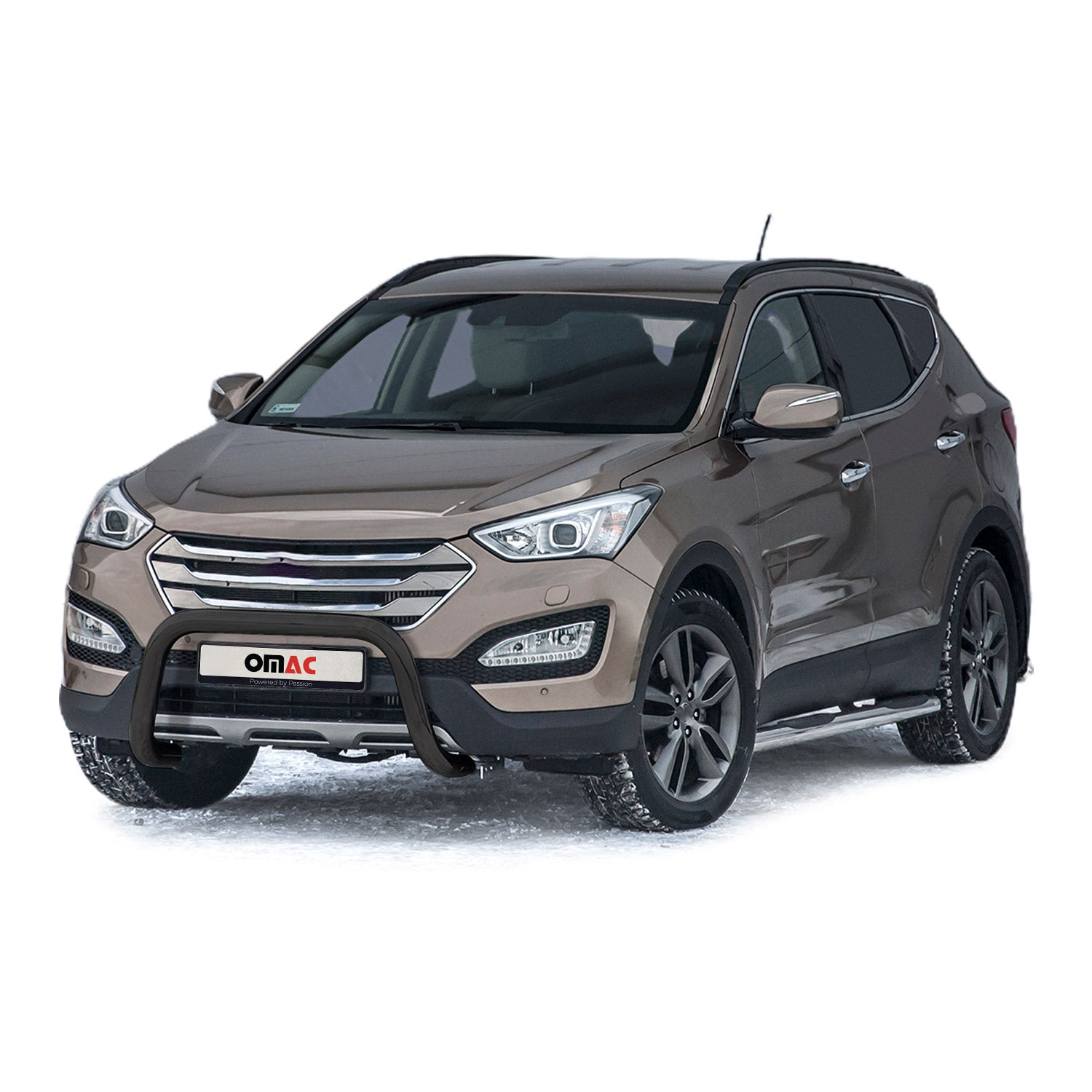 Frontbügel Frontschutzbügel für Hyundai Santa Fe 2012-2018 mit ABE Stahl Schwarz