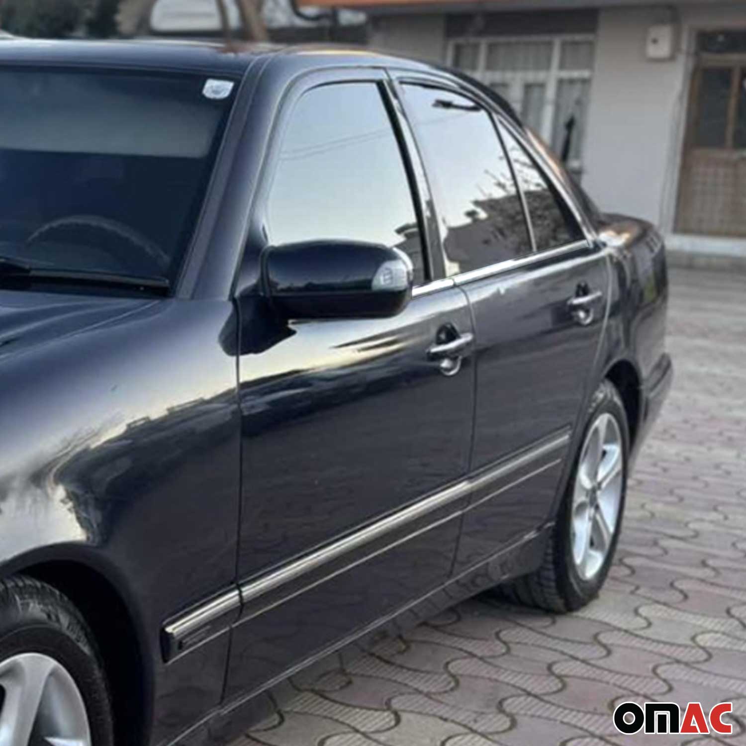 Fensterleisten Zierleisten für Mercedes E Klasse W210 1995-2002 Edelstahl 4tlg