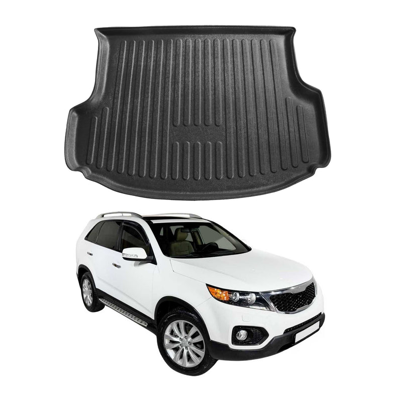Kofferraumwanne Laderaumwanne für Kia Sorento 2010-2014 5Sitz Gummi TPE Schwarz