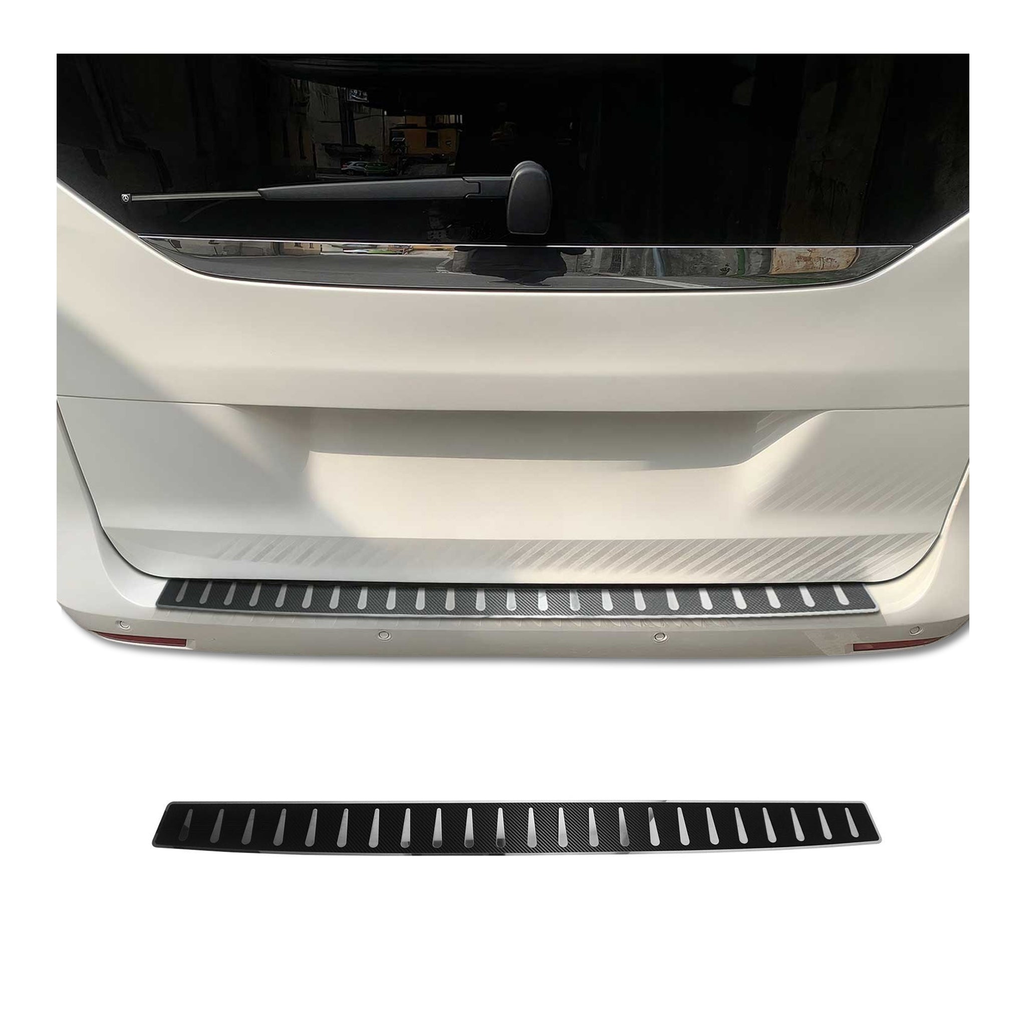 Ladekantenschutz für Mercedes Vito V-Klasse W447 2014-2026 Carbon Look Edelstahl