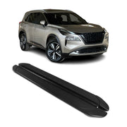 Trittbretter Seitenschweller für Nissan X-Trail 2022-2026 Aluminium Schwarz 2tlg