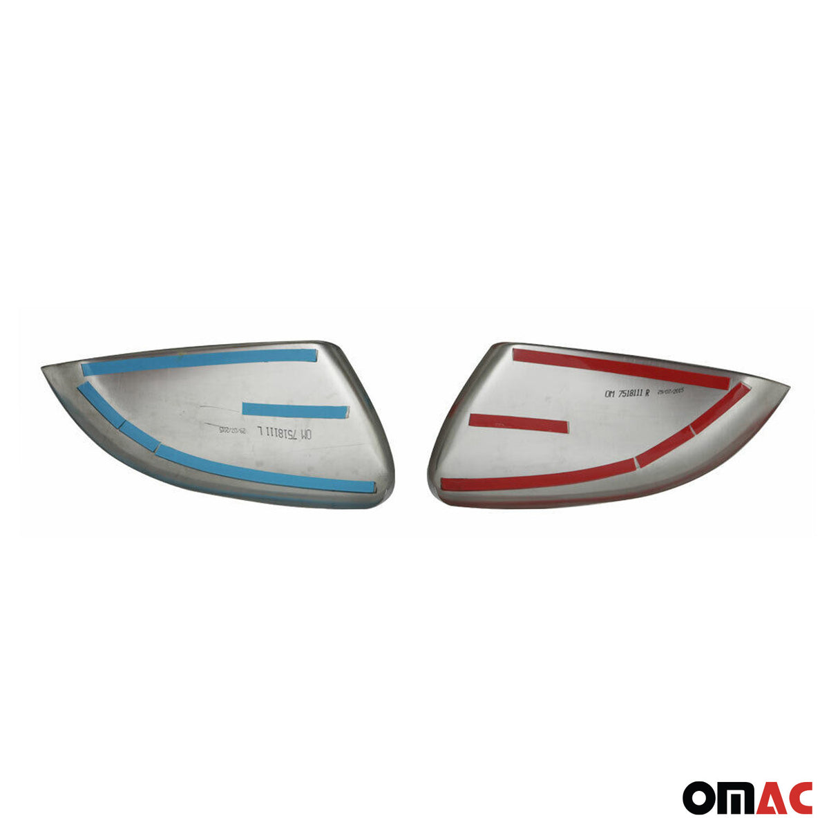 Spiegelkappen Spiegelabdeckung für VW Golf 2008-2012 Edelstahl Matt 2tlg