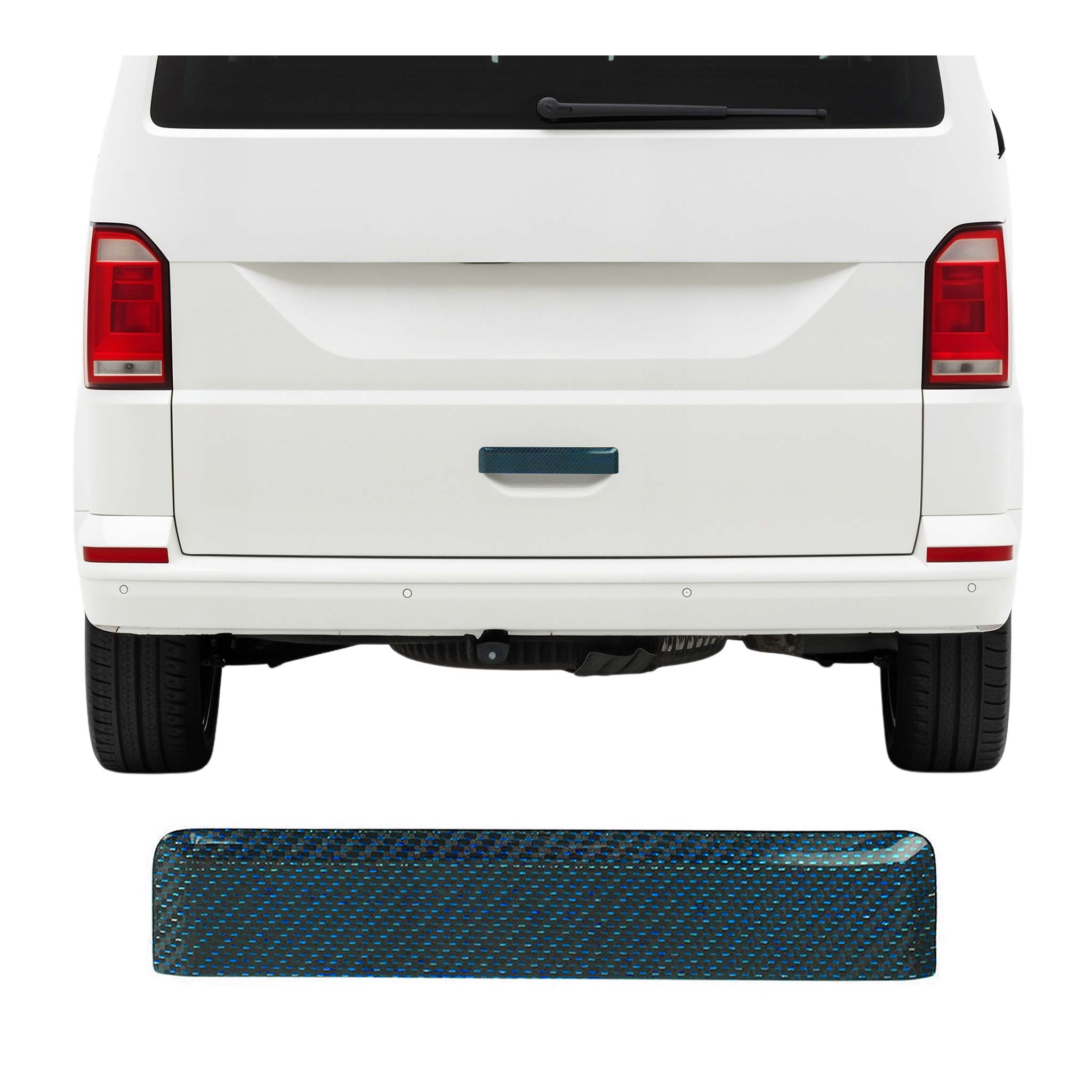 Kofferraumöffner Griff für VW T6 Transporter 2015-2019 Hecktür Carbon Blau
