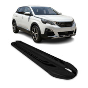 Trittbretter Seitenschweller Seitenbretter für Peugeot 3008 2016-24 Alu Schwarz